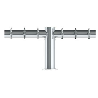 Krome Dispense C1434 Overpass T Tower – 6 Faucets – SS Polished – Glyco Cold Technology
