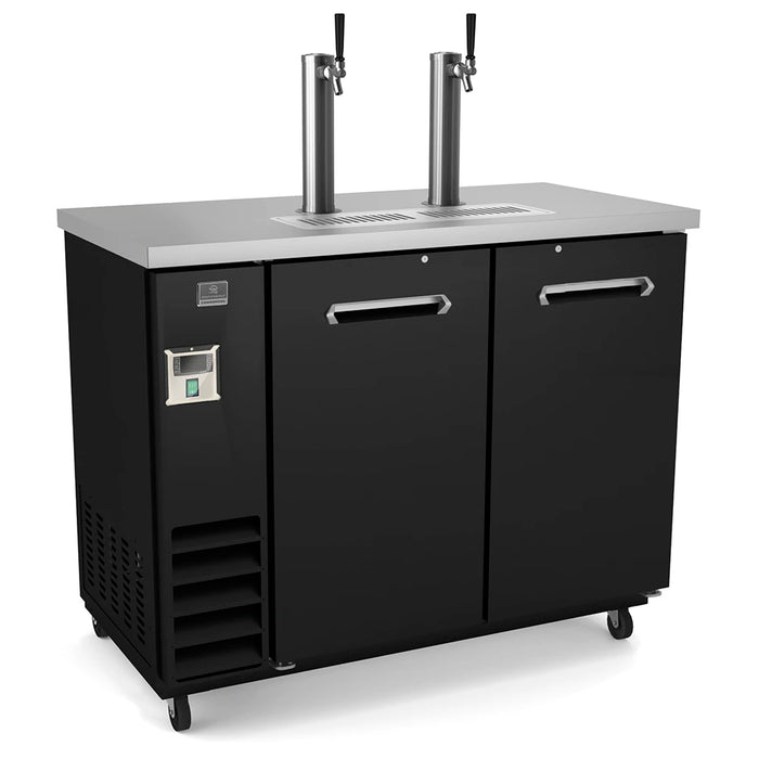 Kelvinator Commercial Beer Cooler - Black Beer Dispenser, w/ Keg Capacity, 115v