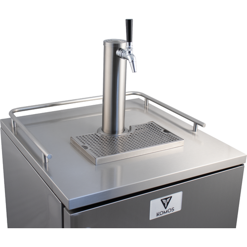 KOMOS Outdoor Kegerator with Stainless Steel Intertap Faucets