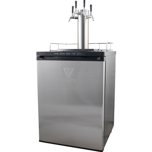KOMOS V2 Kegerator with NukaTap Stainless Steel Faucets