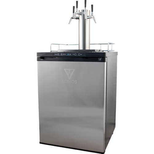 KOMOS Stout and Cold Brew Coffee Kegerator with Intertap Stainless Steel Faucets