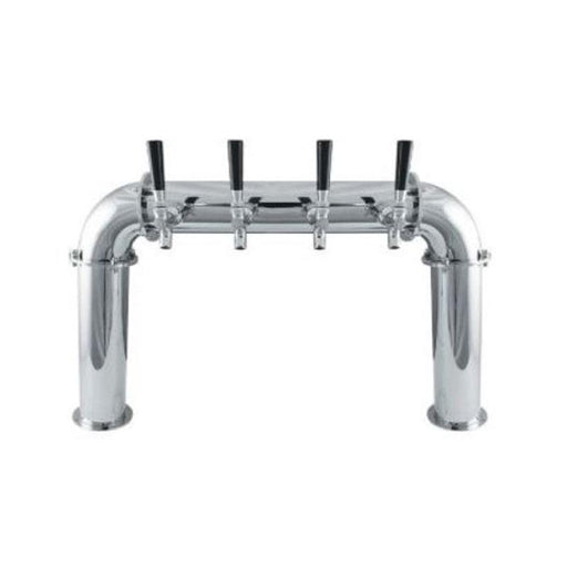 Krome Dispense 3″ BrewXpipe Bridge Tower – 4 Faucets SS Polished -Air Cooled - C1834 - Bar Central USA