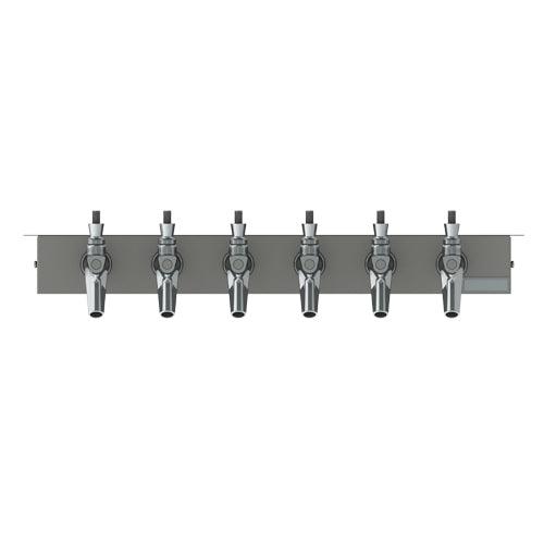 Krome Dispense Under Counter Tower – 6 Faucets – Brushed Stainless – Glyco Cold Technology – C1239 - Bar Central USA