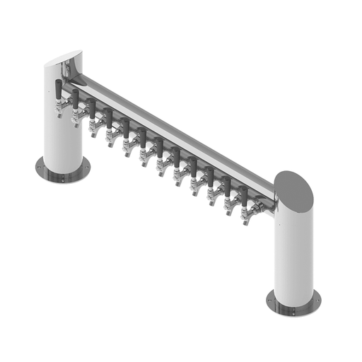 Krome Dispense Overpass Tower – 12 Faucets – SS Polished – Air Cooled- C1407 - Bar Central USA