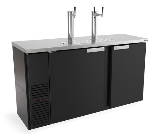 Fagor Refrigeration Slim Line Draft Beer Cooler - Black/Stainless Steel - Bar Central USA